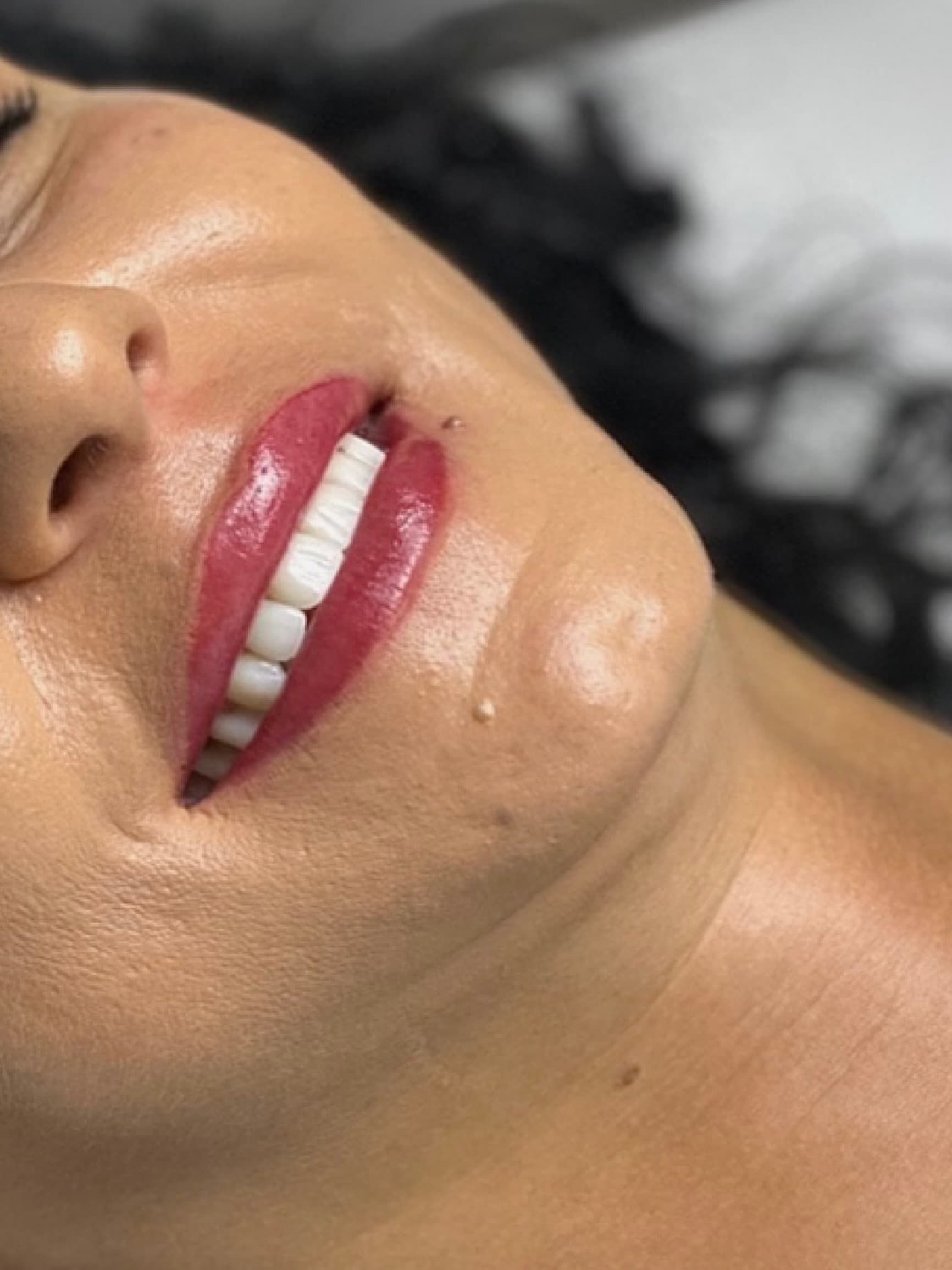 Trajna šminka usana — rezultat